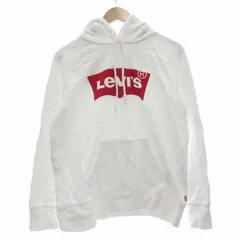 リーバイス Levi's パーカー フーディ S プルオーバー 長袖 ロゴ 白 ホワイト /AE ■GY58