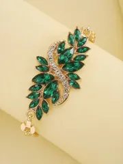 ジュエリー レディース ブレスレット クリスタル＆ラインストーン装飾 字ブレスレット 1個