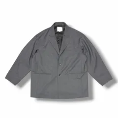 参考上代66000円 COOTIE 25AW T/W Saxony Single Breasted Jacket  シングルブレステッドジャケット テーラードジャケット クーティー CTE-25A202 グレー L （14277M）のサムネイル