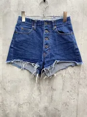 MOUSSY マウジー ダメージ ショート デニムパンツ size0/青 ■◇レディース