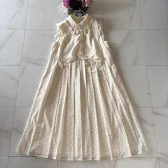 3-258 CELFORD  セルフォード　ドット柄　水玉　ノースリーブワンピース　白　2way