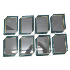 8点セット まとめ 写真立て フォトフレーム 額縁 置物 128×179 青 ブルー