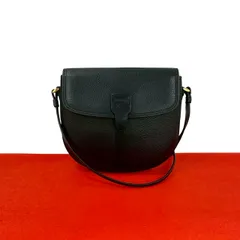 極 美品 Burberrys バーバリーズ ヴィンテージ ノバチェック 柄 シャドーホース ロゴ レザー 本革 ショルダーバッグ ブラック 04698