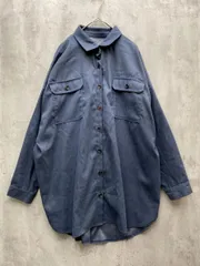 prose verse プロズヴェール 42155 起毛ツイル素材 ダブルポケット ビッグシャツ 長袖 sizeM/青 ■◇レディース