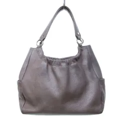 ウンガロ UNGARO レザー ハンドバッグ トートバッグ ベージュ 0126