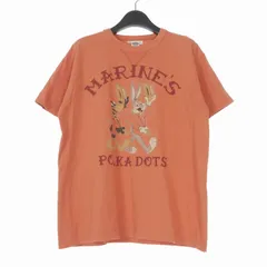 トイズマッコイ TOYS McCOY MILITARY TEE MARINES POLKA DOTS BUGS BUNNY バッグスバニー プリントTシャツ カットソー 半袖 L オレンジのサムネイル
