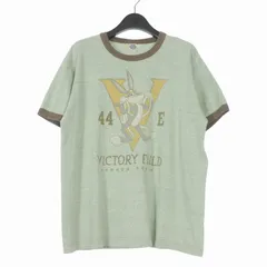 トイズマッコイ TOYS McCOY MILITARY TEE BUGS BUNNY VICTORY FIELD バッグスバニー プリントTシャツ カットソー 半袖 L グリーン 緑のサムネイル