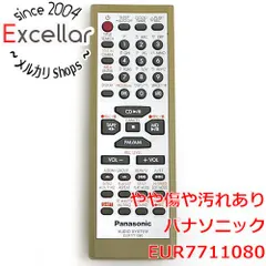 [bn:10] Panasonic　オーディオリモコン　EUR7711080のサムネイル