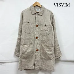 ビズビム リネン ジャケット ステンカラーコート スプリング 日本製 ヘリンボーン メンズ 1 ISItems【USED】【古着】【中古】50157941のサムネイル