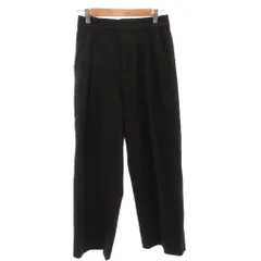 ユニクロ UNIQLO × ブラッシュドジャージータックワイドパンツ スラックス S グレー /FF