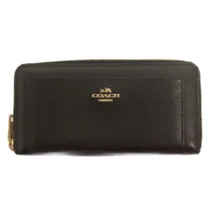 コーチ COACH アコーディオン ジップ アラウンド 長財布 F52648 ブラック ■GY99