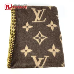 LOUIS VUITTON ルイヴィトン ブランケット ラグモノグラム M92067 ウール アンゴラ  ブラウンのサムネイル