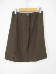 美品 J.PRESS ジェイプレス Aライン 台形 スカート /茶 ■◇レディース