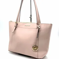 マイケルコース MICHAEL KORS トートバッグ ピンク PVC レザー A4収納 大容量 肩掛け 通勤 通学 ゴールド金具 ロゴチャーム レディース ビジネスバッグ ショルダートート 上品 人気 定番 多収納 軽量 おしゃれ 自立型