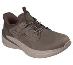 スケッチャーズ レディース シューズ スニーカー リラックスフィット SkecherslipIns Mens Relaxed Fit Comfort Sneakers Dark Taupe トープ