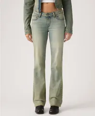 【送料無料】 リーバイス レディース デニムパンツ ジーンズ ボトムス Womens Superlow LowRise Bootcut Jeans Miners Business Stripe