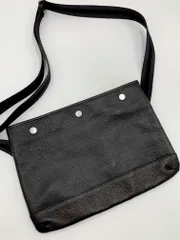 PORTER ポーター 日本製 レザー ショルダー バッグ 黒 ■■◎メンズ
