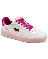 【送料無料】 カール ラガーフェルド レディース スニーカー シューズ Womens Sumava LaceUp Sneakers WhiteHot Pinkのサムネイル
