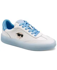 【送料無料】 カール ラガーフェルド レディース スニーカー シューズ Womens Sumava LaceUp Sneakers Bright WhiteBlueのサムネイル