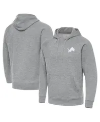 【送料無料】 アンティグア メンズ パーカー・スウェット アウター Mens Heather Gray Detroit Lions Victory Pullover Hoodie Heather Gray