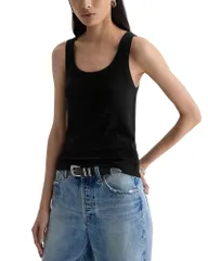エージー レディース トップス タンクトップ AG Essential Tank Top Super Black ブラックのサムネイル