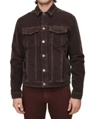 ディーエル 1961 メンズ アウター ジャケット・ブルゾン コーデュロイ DL1961 Vaughn Corduroy Trucker Jacket in Meteorite