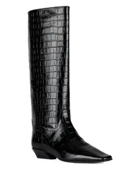 ジェフリー キャンベル レディース シューズ ブーツ・レインブーツ Jeffrey Campbell Womens Passo Knee High Boots Black Crocodile ブラック