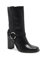 フリーピープル レディース シューズ ブーツ・レインブーツ Free People Womens Hayden Harness Boots Black Leather ブラックのサムネイル