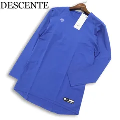 【新品 未使用】 DESCENTE デサント 通年★ 長袖 ストレッチ ロゴプリント アンダーシャツ Sz.M メンズ 野球 ベースボール
