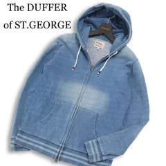 The DUFFER of ST.GEORGE ダファー オブ セントジョージ USED加工★ インディゴ スウェット ジップ パーカー Sz.M メンズのサムネイル