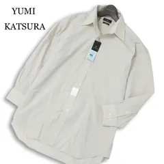 【新品 未使用】 YUMI KATSURA ユミカツラ 通年★ 長袖 チェック シャツ ワイシャツ 大きいサイズ Sz.43-80 メンズのサムネイル