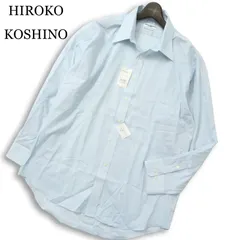 【新品 未使用】 HIROKO KOSHINO HOMME ヒロココシノ 春夏 長袖 麻混 フレンチリネン シャツ 大きいサイズ Sz.45-84 メンズのサムネイル