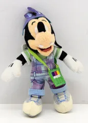 東京ディズニーランド ぬいぐるみバッジ マックス(紫チェック)/Disney's EASTER ヒッピティ・ホッピティ・スプリングタイム 2016