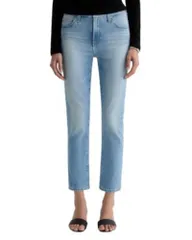 エージー レディース ボトムス デニムパンツ ジーンズ AG Mari Mid Rise Slim Straight Crop Jeans in Cruiserのサムネイル