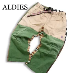 ALDIES アールディーズ 春夏★ ワイド クレイジーパターン 切替 パッチワーク 刺繍 クライミング パンツ Sz.M メンズのサムネイル
