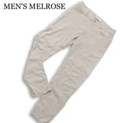 MEN'S MELROSE メンズメルローズ 通年★ レーヨン ストレッチ 5ポケット スリム チノ パンツ 日本製 Sz.5 メンズのサムネイル