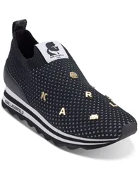 カール ラガーフェルド レディース シューズ スニーカー KARLAGERFELD PARIS Womens Marje SlipOn Sneakers Black ブラックのサムネイル