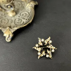 {イギリスvintage} ヴィンテージパールのブローチ
