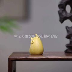 未使用 木彫り ももんがももんがの小枝 ういるびい工房 北海道 旭川