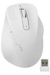 エレコム マウス ワイヤレスマウス EX-G 無線2.4GHz 静音 XLサイズ 5ボタン 「AskDoctors評価サービス」認証 抗菌 ホワイト M-XGXL30DBSKWH