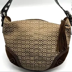 COACH  ワンショルダー ホーボー  ミニシグネチャー ハーフムーン&ポーチセット