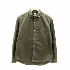 バーンズアウトフィッターズ Barns outfitters カジュアルシャツ 長袖 ボタンダウン 無地 1 カーキ /SY47のサムネイル