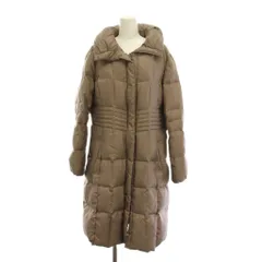 23区 オンワード樫山 ダウンコート ロング ジップアップ アウター 44 グレージュ 長袖 CCMWWIW0502 /YM ■ECE003