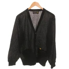 ゴールデンベア GOLDEN BEAR Jack Nicklaus カーディガン ニット カシミヤ混 M 黒 ブラック Vネック 長袖 無地 /KR ■ECF001のサムネイル