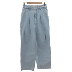 THE SHINZONE シンゾーン タグ付き TOMBOY JEANS デニムパンツ ジーンズ タック 36 ライトインディゴ 22SMSPA05 /FF ■GY19
