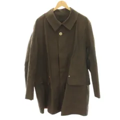 ポールスミス PAUL SMITH × MACKINTOSH ステンカラーコート カットオフ ロング XL 茶 ブラウン /HNのサムネイル