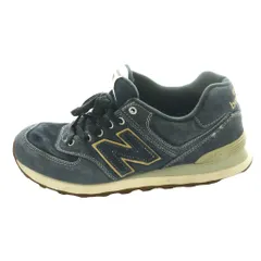 ニューバランス NEW BALANCE 574 スニーカー スエード US9.5 27.5cm 紺 ネイビー /SS ■OS