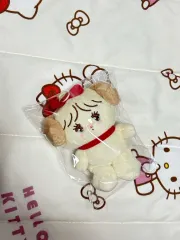 みこキャラクターズ いちご リボン スフレ マスコット ぬいぐるみ キーホルダー