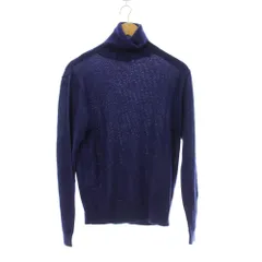 ランバン LANVIN ニット セーター 絹 シルク L 紫 タートルネック 無地 長袖 /JPのサムネイル