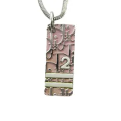 クリスチャンディオール Christian Dior ネックレス アクセサリー ペンダント トロッター シルバー色 ピンク ■GY18 /MQ ■OH